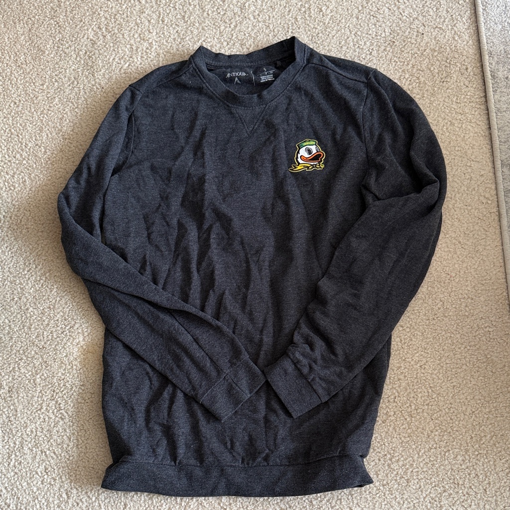 Nike Men's Dark Gray V-Neck Sweater